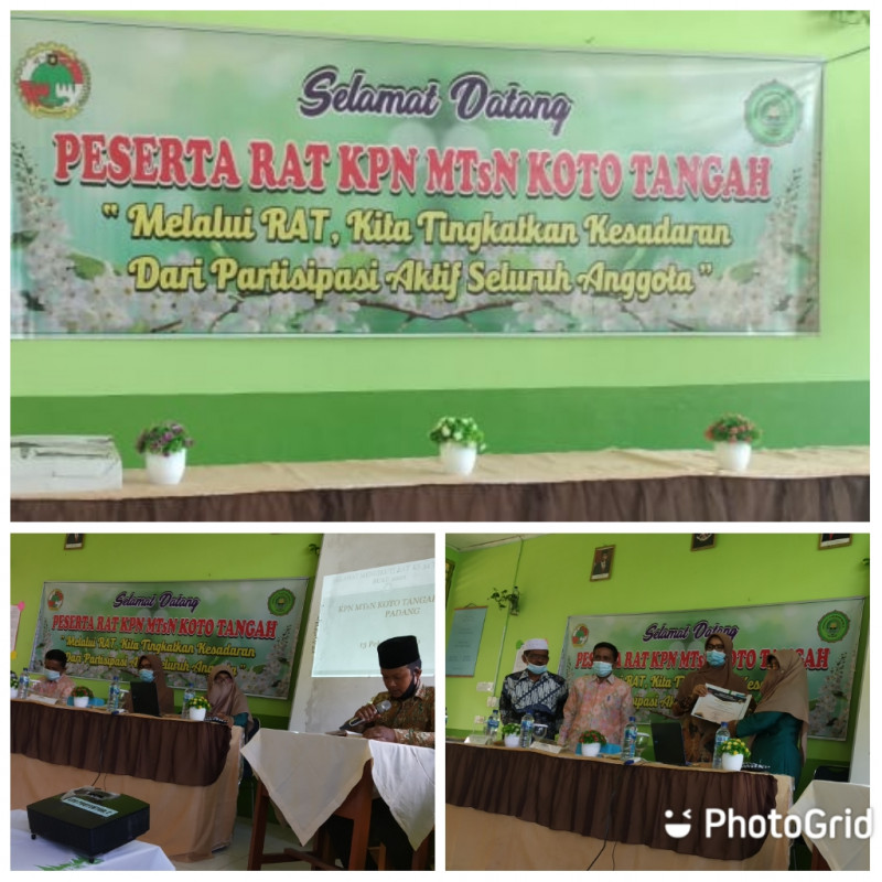 Rapat Anggota Tahunan Koperasi MTsN Koto Tangah Padang