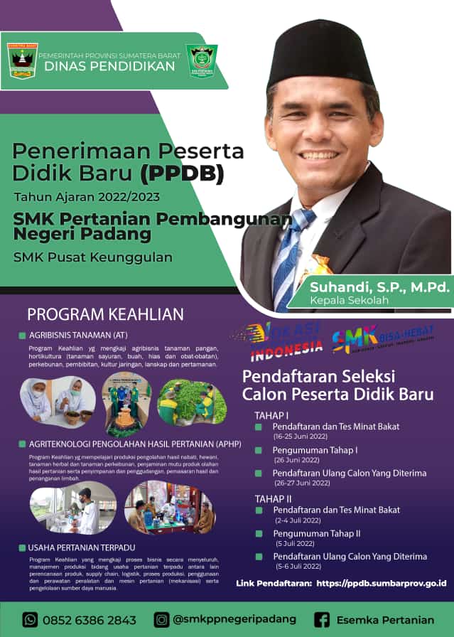 PPDB SMK Pertanian Pembangunan Negeri Padang