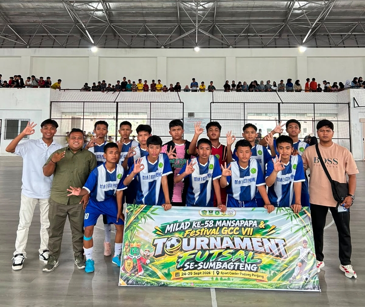Tim Futsal MTsN 3 Kota Padang Raih Kemenangan Perdana di GCC 2026